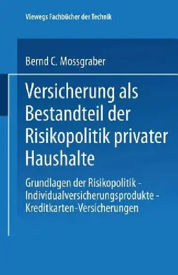 Cover of Versicherung ALS Bestandteil Der Risikopolitik Privater Haushalte