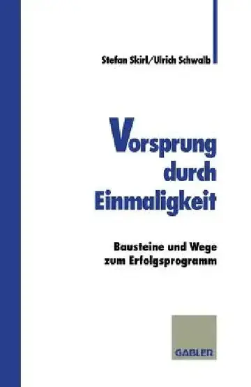 Cover of Vorsprung Durch Einmaligkeit