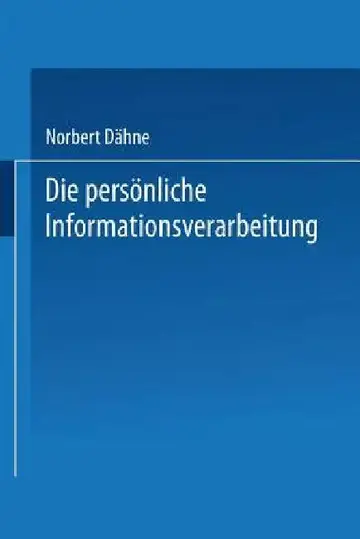 Cover of Die Persönliche Informationsverarbeitung