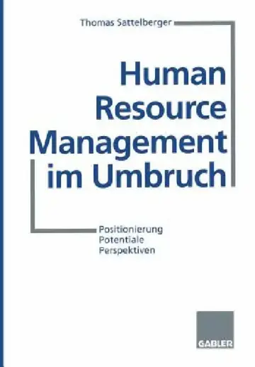 Cover of Human Resource Management Im Umbruch