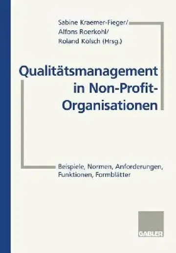 Cover of Qualitätsmanagement in Non-Profit-Organisationen