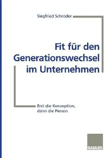Cover of Fit Für Den Generationswechsel Im Unternehmen