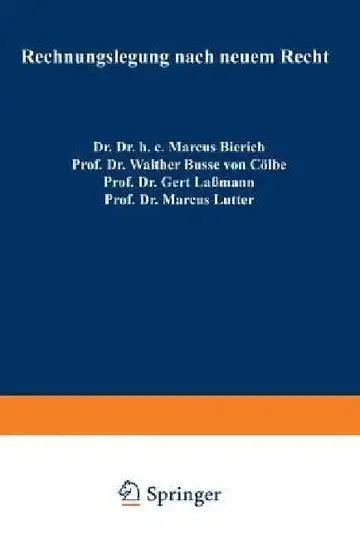 Cover of Rechnungslegung Nach Neuem Recht