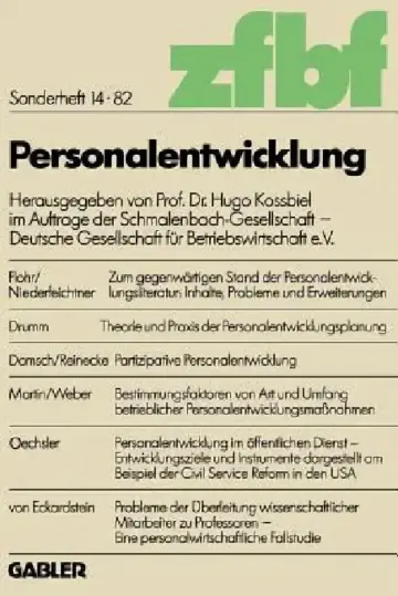 Cover of Personalentwicklung