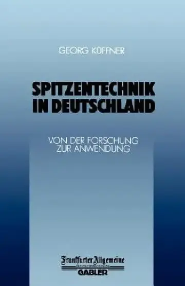Cover of Spitzentechnik in Deutschland