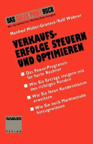 Cover of Verkaufserfolge Steuern Und Optimieren
