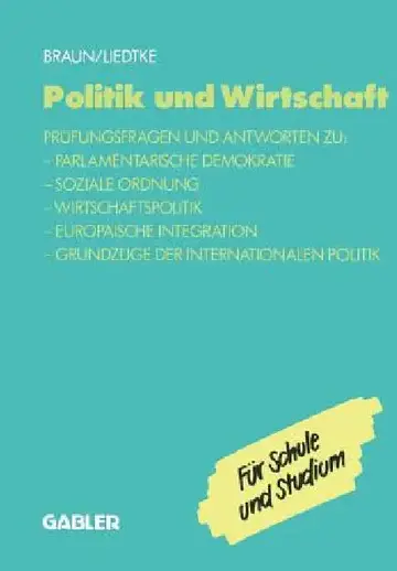Cover of Politik Und Wirtschaft