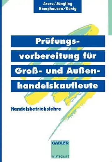 Cover of Prüfungsvorbereitung Für Groß- Und Außenhandelskaufleute