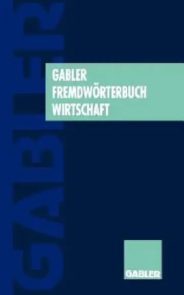 Cover of Gabler Fremdwörterbuch Wirtschaft
