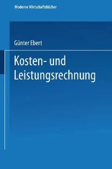 Cover of Kosten- und Leistungsrechnung