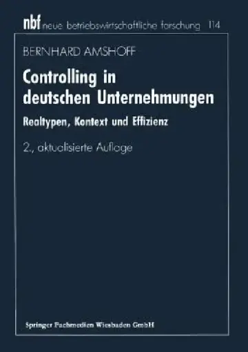 Cover of Controlling in Deutschen Unternehmungen