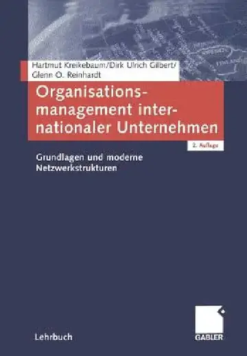 Cover of Organisationsmanagement Internationaler Unternehmen