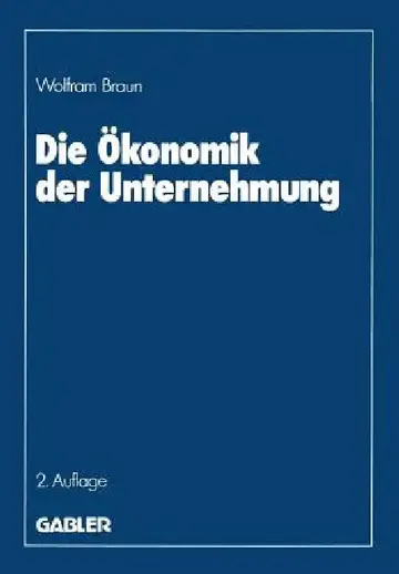 Cover of Die Ökonomik Der Unternehmung