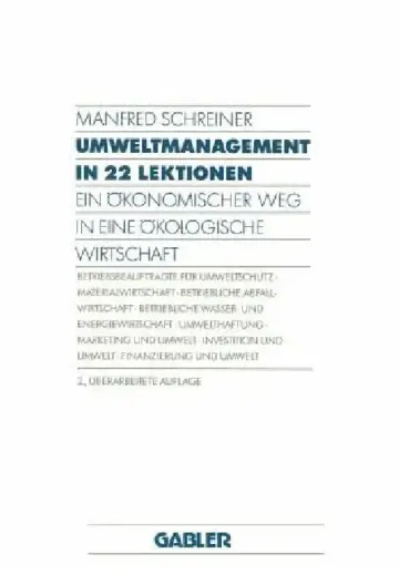 Cover of Umweltmanagement in 22 Lektionen