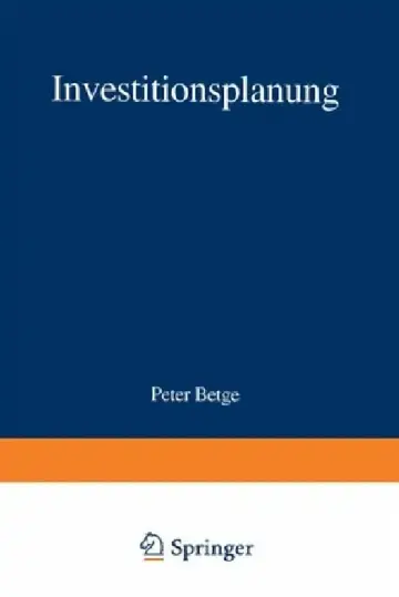 Cover of Investitionsplanung