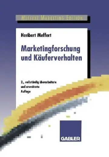 Cover of Marketingforschung Und Käuferverhalten