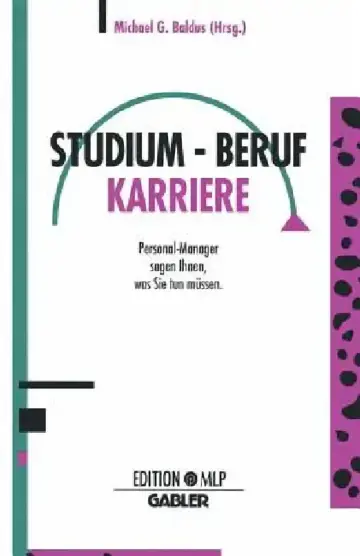 Cover of Studium -- Beruf Karriere