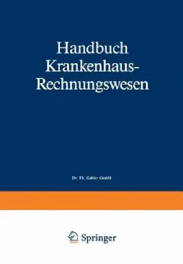 Cover of Handbuch Krankenhaus-Rechnungswesen