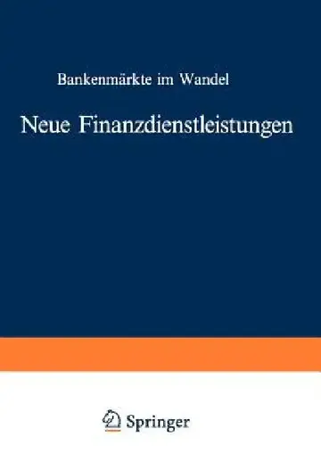 Cover of Neue Finanzdienstleistungen