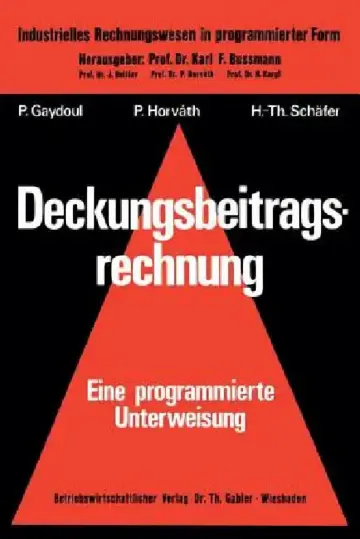 Cover of Deckungsbeitragsrechnung