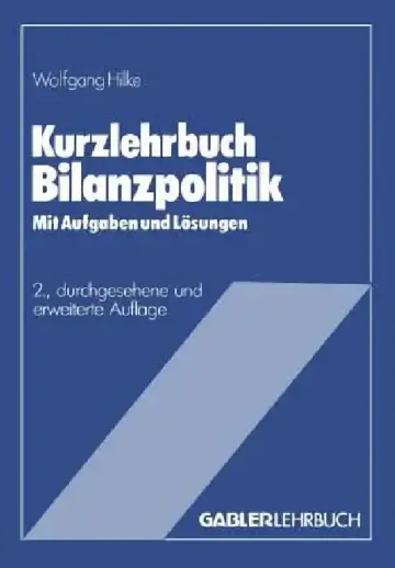 Cover of Kurzlehrbuch Bilanzpolitik