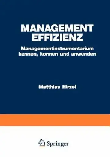 Cover of Management Effizienz