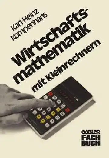 Cover of Wirtschaftsmathematik Mit Kleinrechnern