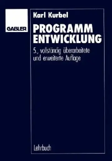 Cover of Programmentwicklung