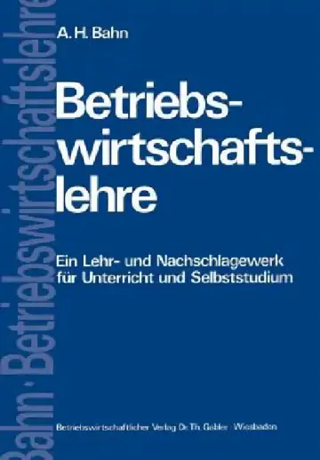 Cover of Betriebswirtschaftslehre