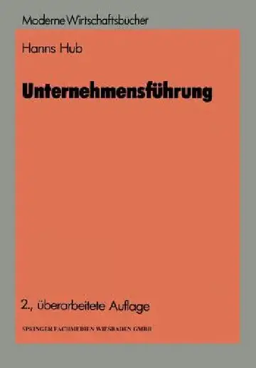 Cover of Unternehmensführung
