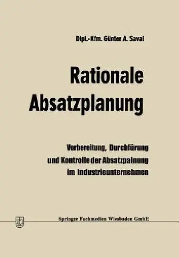Cover of Rationale Absatzplanung