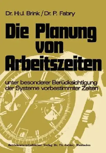 Cover of Die Planung Von Arbeitszeiten