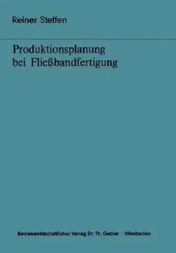 Cover of Produktionsplanung Bei Fließbandfertigung