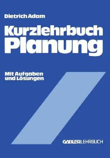 Cover of Kurzlehrbuch Planung