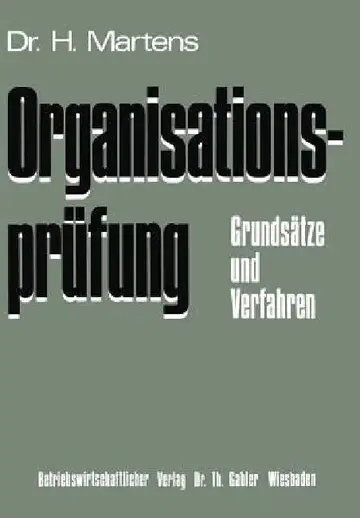 Cover of Organisationsprüfung