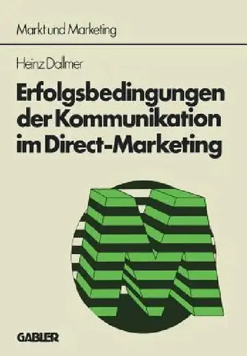 Cover of Erfolgsbedingungen Der Kommunikation Im Direct-Marketing