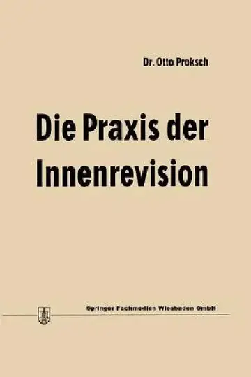 Cover of Die PRAXIS Der Innenrevision