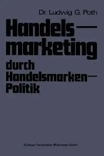 Cover of Handelsmarketing Durch Handelsmarken-Politik