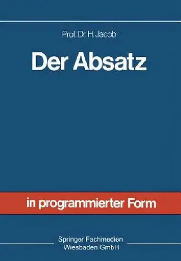 Cover of Der Absatz