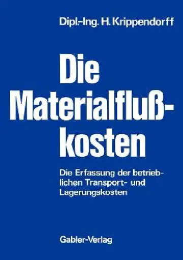 Cover of Die Materialflußkosten