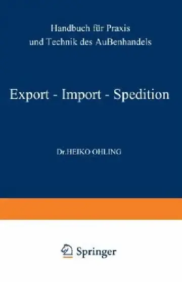 Cover of Export -- Import -- Spedition