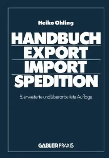 Cover of Handbuch Export -- Import -- Spedition