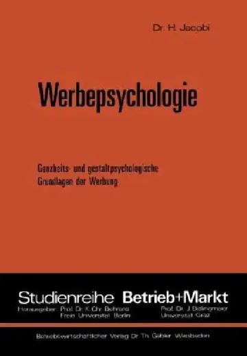 Cover of Werbepsychologie