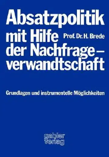 Cover of Absatzpolitik Mit Hilfe Der Nachfrageverwandtschaft