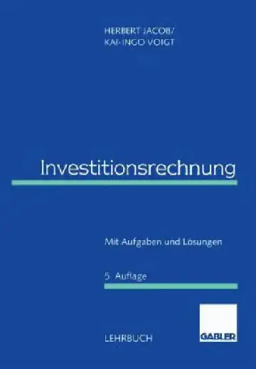 Cover of Investitionsrechnung
