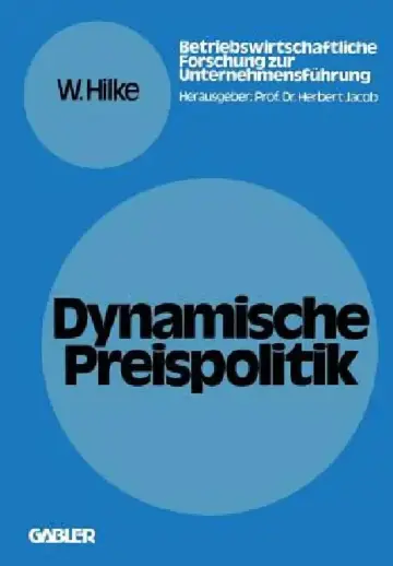 Cover of Dynamische Preispolitik