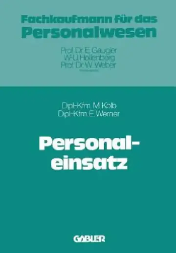 Cover of Personaleinsatz