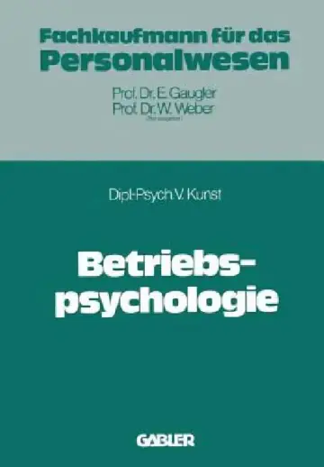 Cover of Betriebspsychologie
