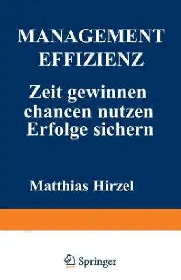 Cover of Management Effizienz