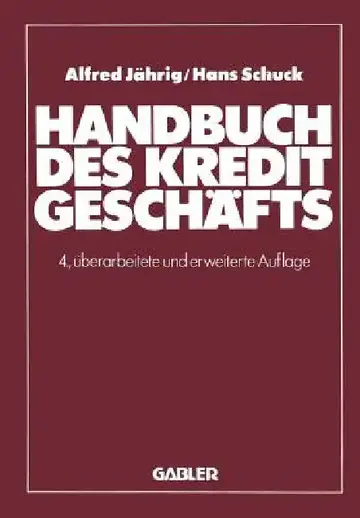 Cover of Handbuch Des Kreditgeschäfts